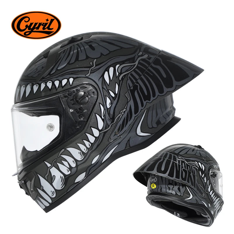 CYRIL R1-PRO Full Face Motorcycle Helmet Motocross Helmet with Magnetic Lens DOT Approved Helmet For Adults cascos para moto