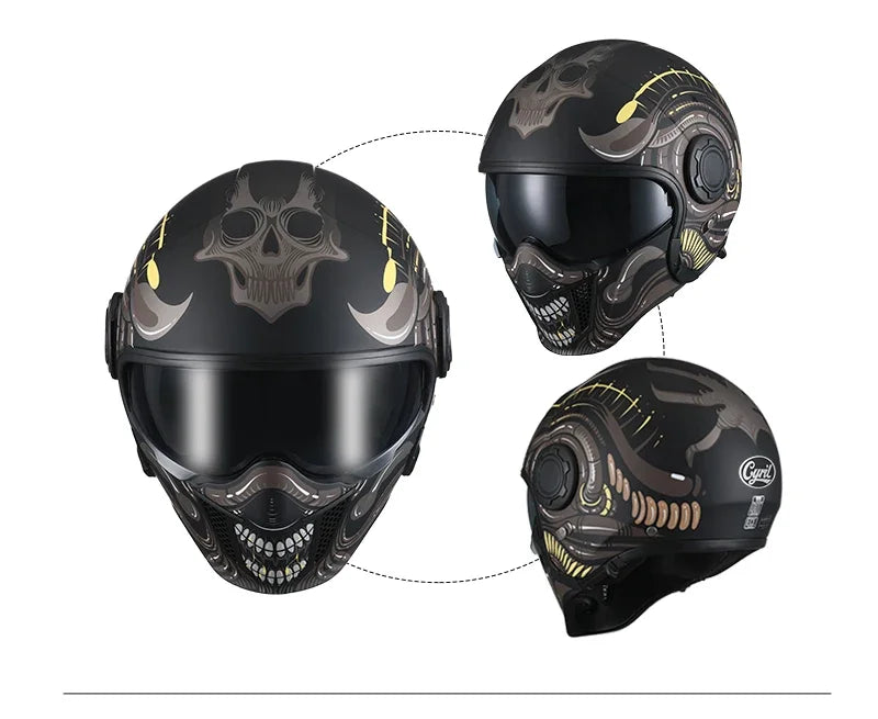 Full Face Open Face Motorcycle Helmet Motorbike Street Bike Helmets for Adults Modular Motorcycle Helmet DOT Approved