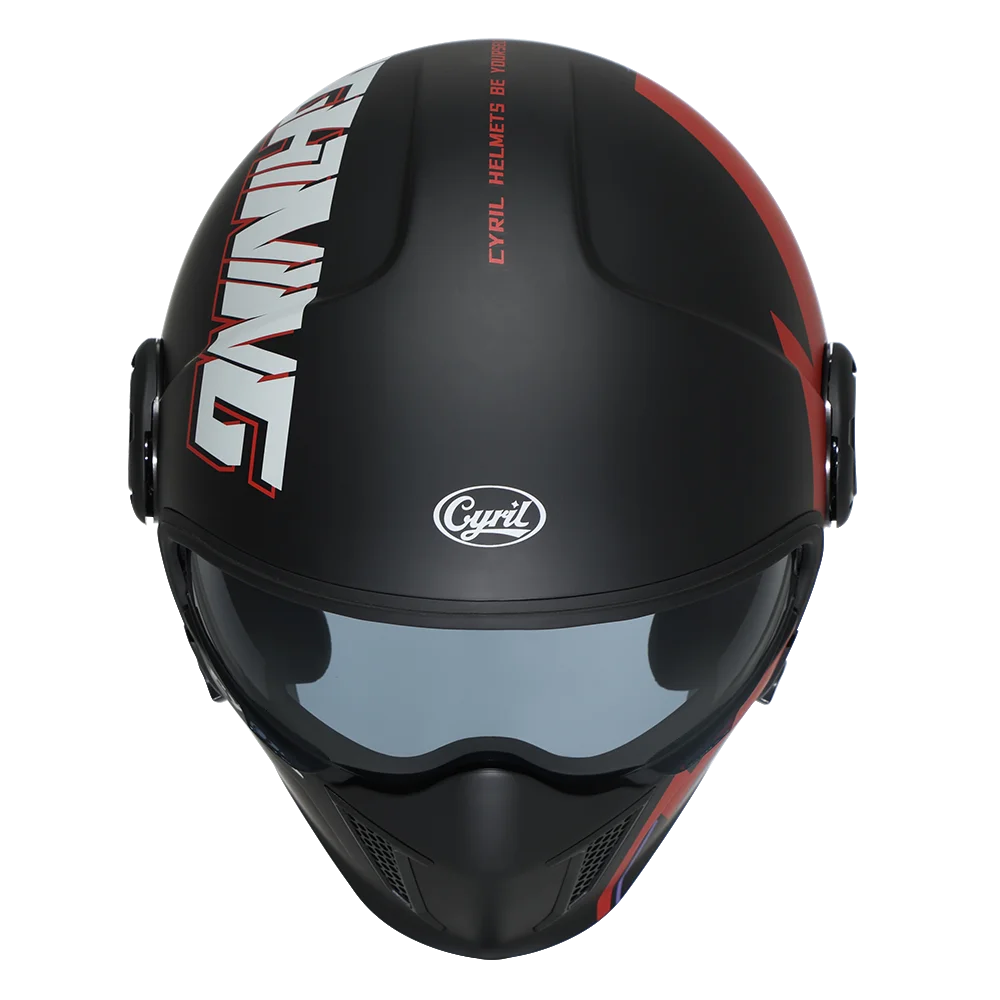 Full Face Open Face Motorcycle Helmet Double Lens Modular Helmet DOT ECE APPROVED CYRIL OP12A Man Woman Retro Moto Helmet