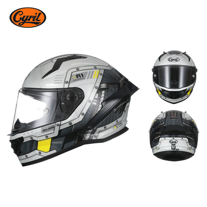 Full Face Motorcycle Helmet DOT Approved Helmet for Men Women Original CYRIL Cascos Para Moto Motorbike Helmets Casco Moto