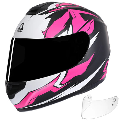 TRIANGLE Full Face Motorcycle Helmets Street Bike Helmet for Men with Extra Clear Visor DOT Approved Cascos  Capacetes Para Moto