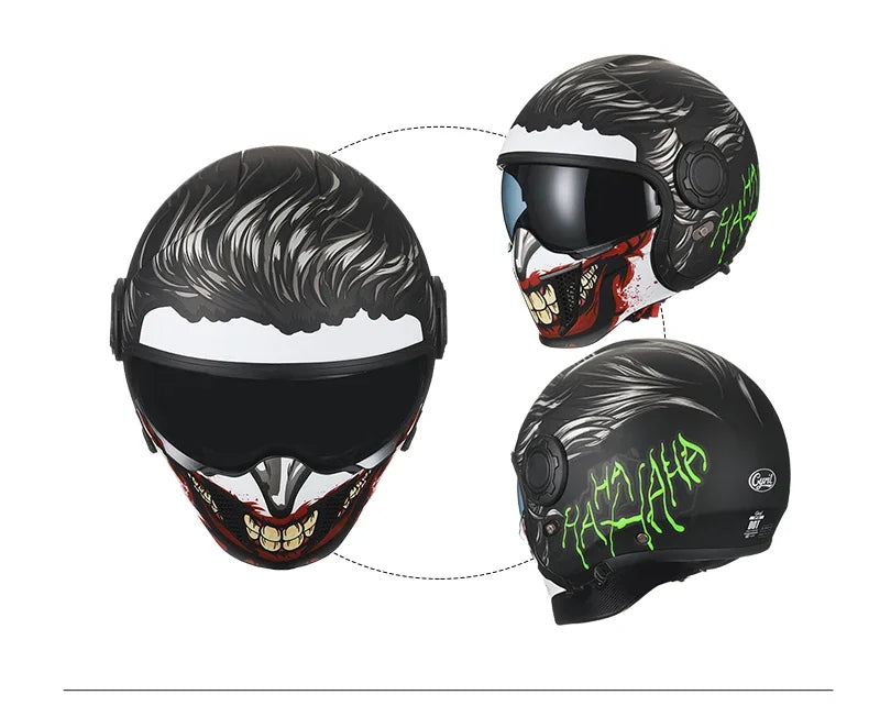 Full Face Open Face Motorcycle Helmet Motorbike Street Bike Helmets for Adults Modular Motorcycle Helmet DOT Approved