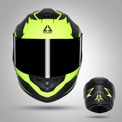 TRIANGLE Full Face Motorcycle Helmets Street Bike Helmet for Men with Extra Clear Visor DOT Approved Cascos  Capacetes Para Moto