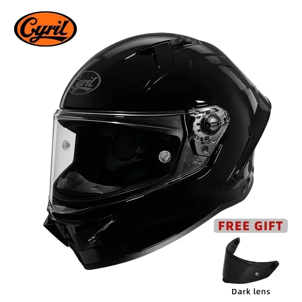 Full Face Motorcycle Helmet DOT Approved Helmet for Men Women Original CYRIL Cascos Para Moto Motorbike Helmets Casco Moto