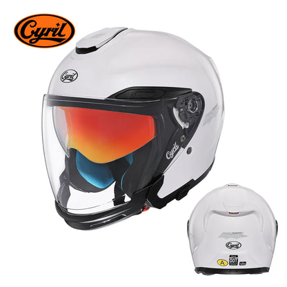 Men Women Open Face Motorcycle Helmet Motorbike Helmet Double Lens Motorcycle Helmets DOT Approved Casco Moto Capacete De Moto