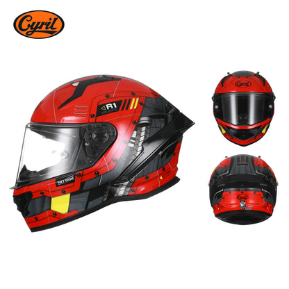 Full Face Motorcycle Helmet DOT Approved Helmet for Men Women Original CYRIL Cascos Para Moto