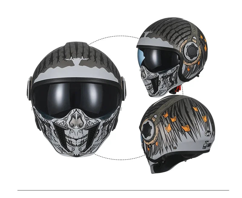 Full Face Open Face Motorcycle Helmet Motorbike Street Bike Helmets for Adults Modular Motorcycle Helmet DOT Approved