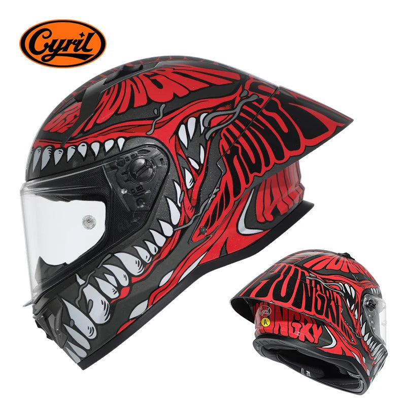 CYRIL R1-PRO Full Face Motorcycle Helmet Motocross Helmet with Magnetic Lens DOT Approved Helmet For Adults cascos para moto