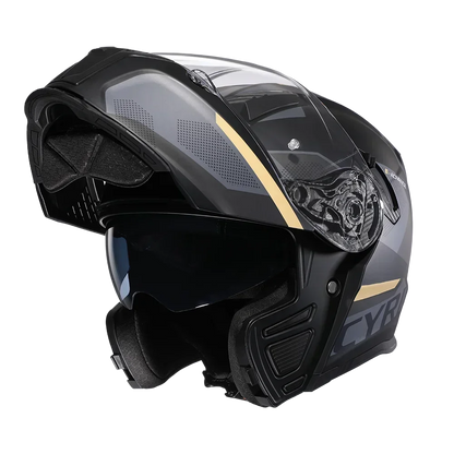 Motorcycle Helmet Dual Visor Modular Flip up Full Face Helmet for Adult Men and Women DOT Approved