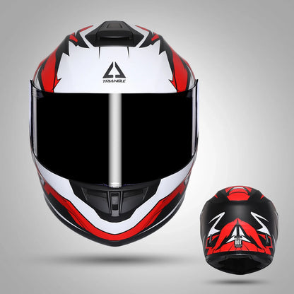 TRIANGLE Full Face Motorcycle Helmets Street Bike Helmet for Men with Extra Clear Visor DOT Approved Cascos  Capacetes Para Moto