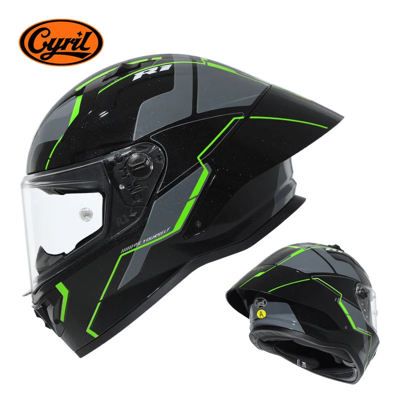 CYRIL R1-PRO Full Face Motorcycle Helmet Motocross Helmet with Magnetic Lens DOT Approved Helmet For Adults cascos para moto