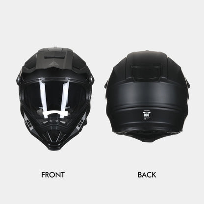 Full Face Motorcross Dirt Bike Helmets Dual Sports Helmet for Man and Women Can Be Installed GOPRO DOT Approved Triangle AH609