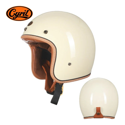 Fiberglass Lightweight Open Face Half Motorcycle Helmet Vantage Jet Helmet DOT ECE Approved for Men Women Carbon Fiber Helmet