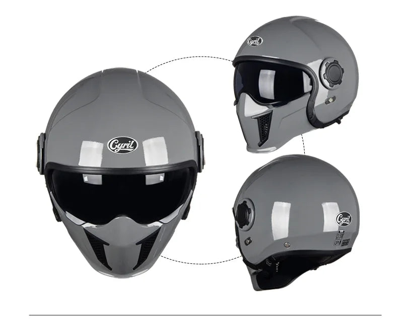 Full Face Open Face Motorcycle Helmet Motorbike Street Bike Helmets for Adults Modular Motorcycle Helmet DOT Approved