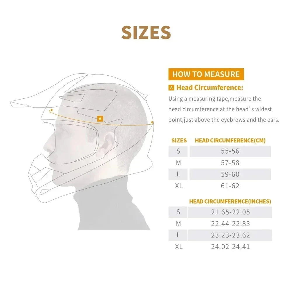 Full Face Motorcross Dirt Bike Helmets Dual Sports Helmet for Man and Women Can Be Installed GOPRO DOT Approved Triangle AH609