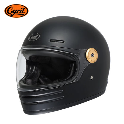 Glass Fiber Full Face Motorcycle Helmet Lightweight Retro Motorcross Motorbike Helmets for Adults DOT Approved Casco Moto