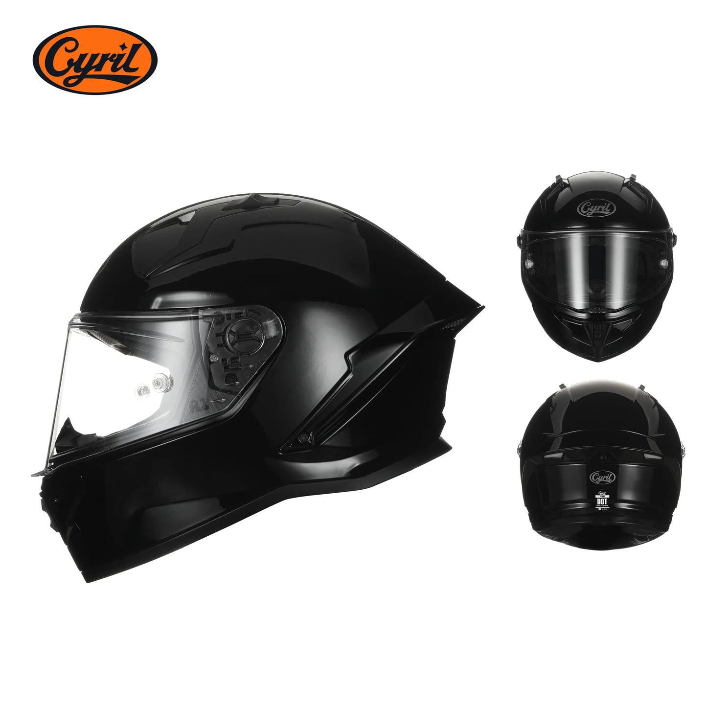 Full Face Motorcycle Helmet DOT Approved Helmet for Men Women Original CYRIL Cascos Para Moto Motorbike Helmets Casco Moto
