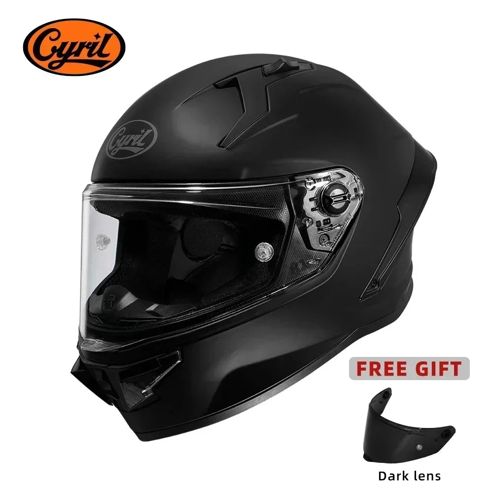 Full Face Motorcycle Helmet DOT Approved Helmet for Men Women Original CYRIL Cascos Para Moto
