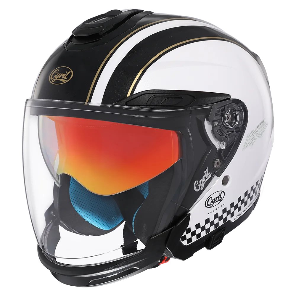 Men Women Open Face Motorcycle Helmet Motorbike Helmet Double Lens Motorcycle Helmets DOT Approved Casco Moto Capacete De Moto