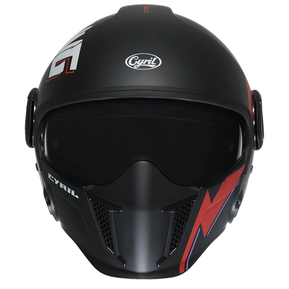 Full Face Open Face Motorcycle Helmet Double Lens Modular Helmet DOT ECE APPROVED CYRIL OP12A Man Woman Retro Moto Helmet