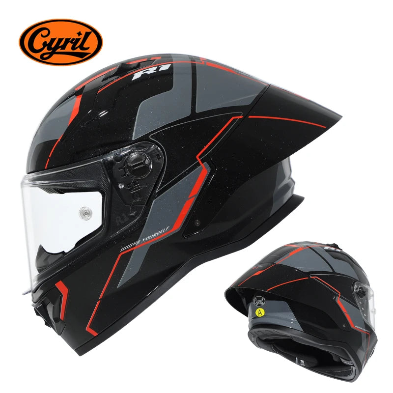 CYRIL R1-PRO Full Face Motorcycle Helmet Motocross Helmet with Magnetic Lens DOT Approved Helmet For Adults cascos para moto
