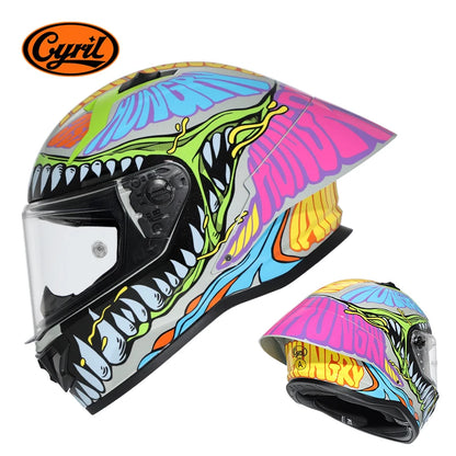 CYRIL R1-PRO Full Face Motorcycle Helmet Motocross Helmet with Magnetic Lens DOT Approved Helmet For Adults cascos para moto