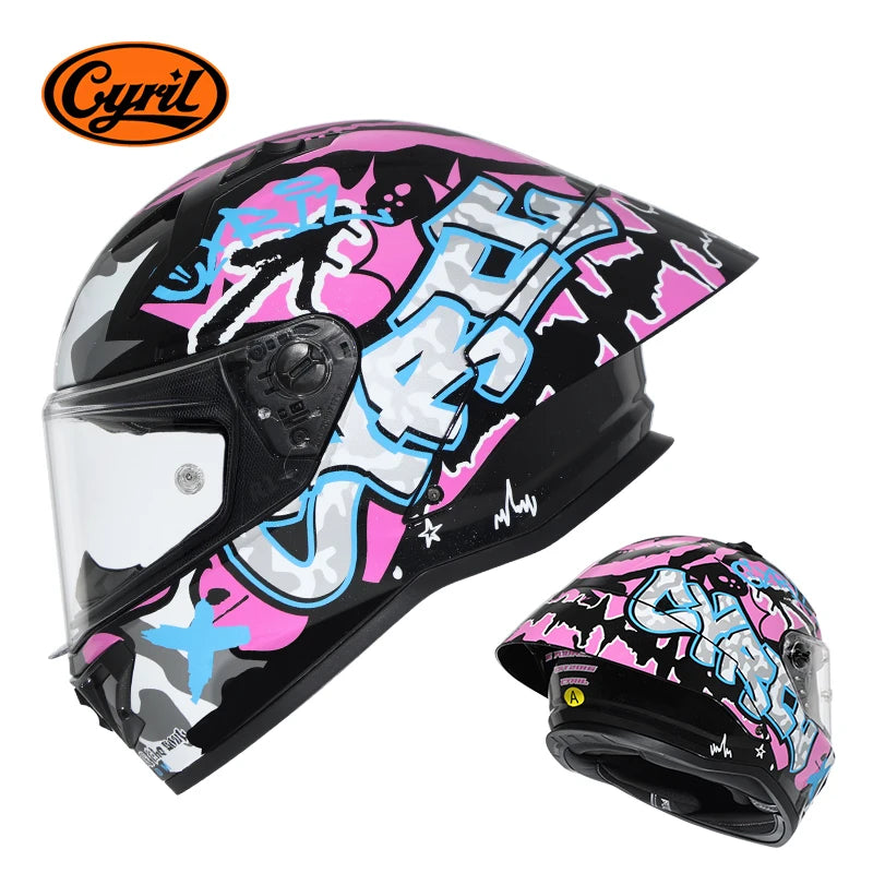 CYRIL R1-PRO Full Face Motorcycle Helmet Motocross Helmet with Magnetic Lens DOT Approved Helmet For Adults cascos para moto