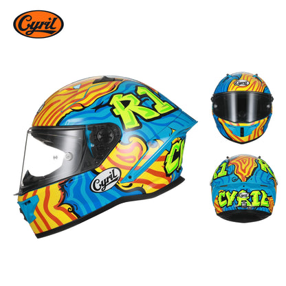 Full Face Motorcycle Helmet DOT Approved Helmet for Men Women Original CYRIL Cascos Para Moto Motorbike Helmets Casco Moto