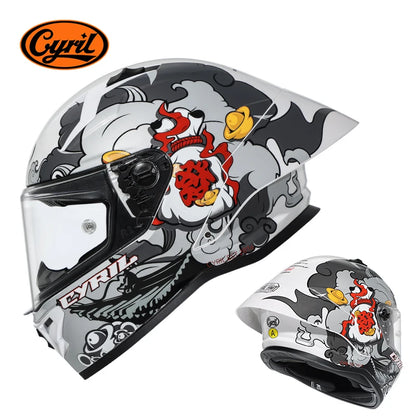 CYRIL R1-PRO Full Face Motorcycle Helmet Motocross Helmet with Magnetic Lens DOT Approved Helmet For Adults cascos para moto
