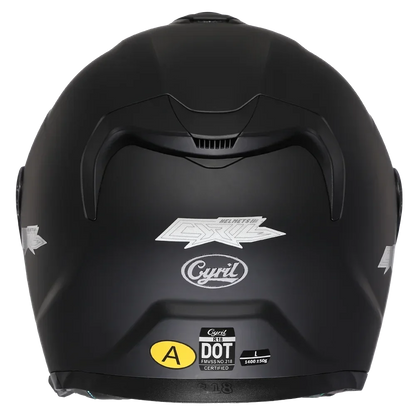 CYRIL R18 Open Face Motorcycle Helmet 3/4 Dual Visor Moto Helmet for Adult Men Women Dot Approved