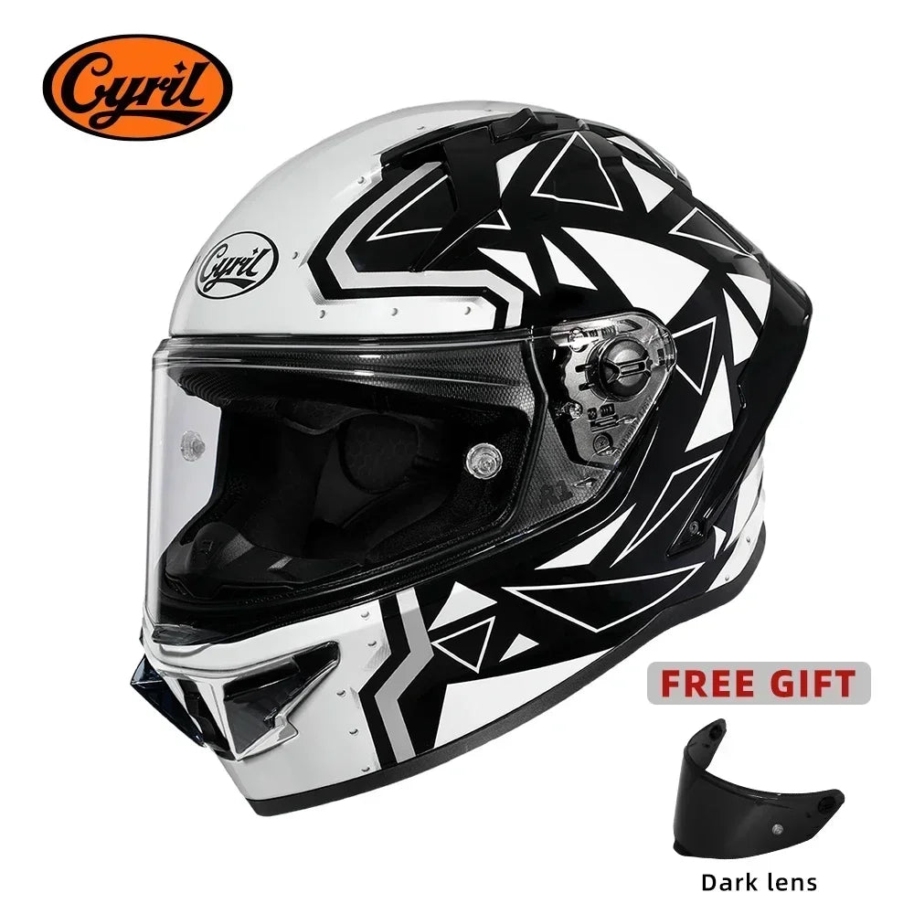 Full Face Motorcycle Helmet DOT Approved Helmet for Men Women Original CYRIL Cascos Para Moto