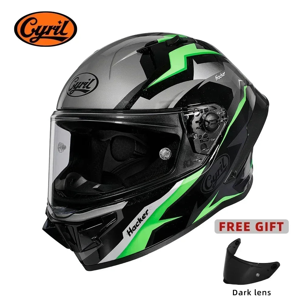 Full Face Motorcycle Helmet DOT Approved Helmet for Men Women Original CYRIL Cascos Para Moto Motorbike Helmets Casco Moto
