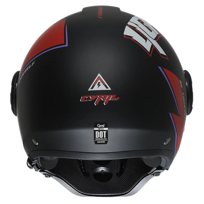 Full Face Open Face Motorcycle Helmet Double Lens Modular Helmet DOT ECE APPROVED CYRIL OP12A Man Woman Retro Moto Helmet