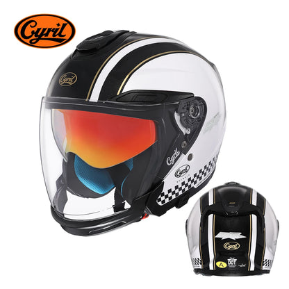 Men Women Open Face Motorcycle Helmet Motorbike Helmet Double Lens Motorcycle Helmets DOT Approved Casco Moto Capacete De Moto