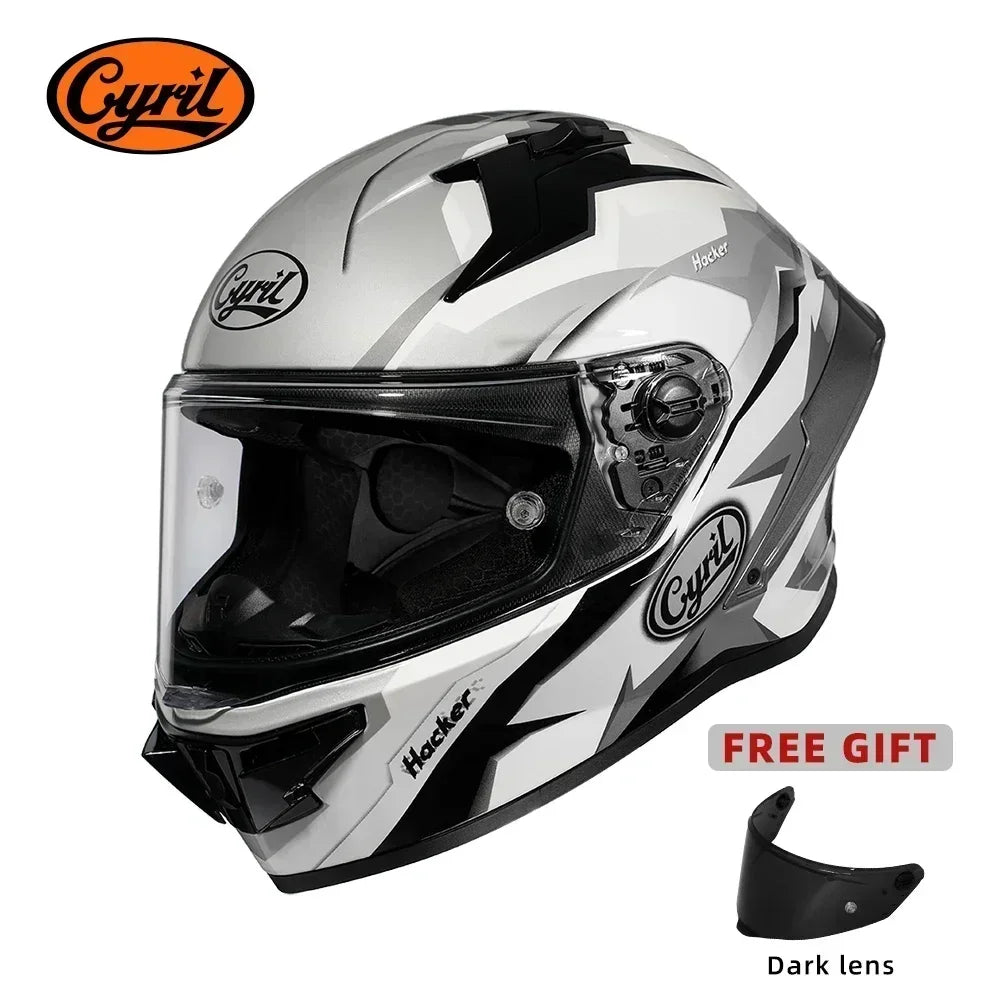 Full Face Motorcycle Helmet DOT Approved Helmet for Men Women Original CYRIL Cascos Para Moto Motorbike Helmets Casco Moto