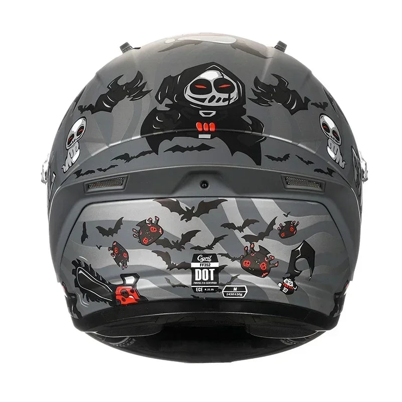 Full Face Motorcycle Helmet DOT Approved Helmet for Men Women Original CYRIL Cascos Para Moto Motorbike Helmets Casco Moto
