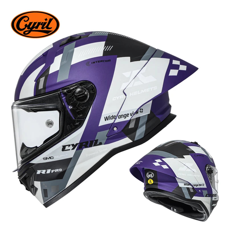 CYRIL R1-PRO Full Face Motorcycle Helmet Motocross Helmet with Magnetic Lens DOT Approved Helmet For Adults cascos para moto